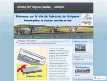 Tablet Screenshot of aeroclubperigueux.com